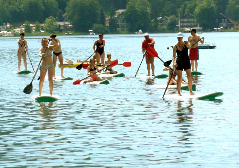 Strandpension Waldperle - Standup Paddeln am Klopeiner See