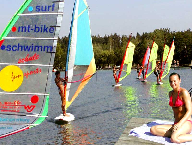 Strandpension Waldperle - Windsurfen lernen am Klopeiner See